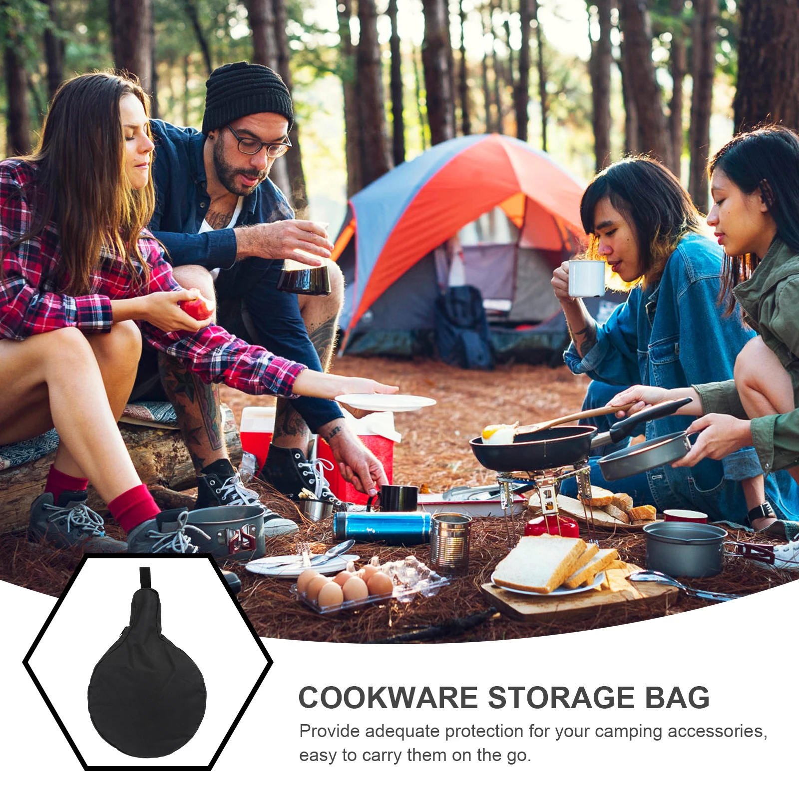 1Pcs Camping Pan Storage Bag Waterproof Oxford Cloth Portable Multipurpose Organizer Outdoor Cooking Accessories
1Pcs Camping Pan Storage Bag Waterproof Oxford Cloth Portable Multipurpose Organizer Outdoor Cooking Accessories