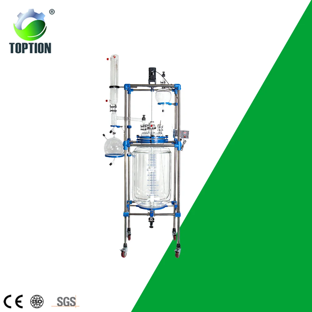 Lab Continuous Stirred Tank Jacketed Fermentor Bioreactor 10 L 20L 50L 100L 150L 200L Glass Reactor
Lab Continuous Stirred Tank Jacketed Fermentor Bioreactor 10 L 20L 50L 100L 150L 200L Glass Reactor
