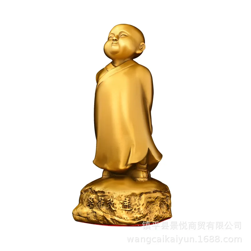 Figurine Pure Copper Tranquil And Far-Reaching Little Novice Monk Home Office Decoration Standing With Hands
Figurine Pure Copper Tranquil And Far-Reaching Little Novice Monk Home Office Decoration Standing With Hands