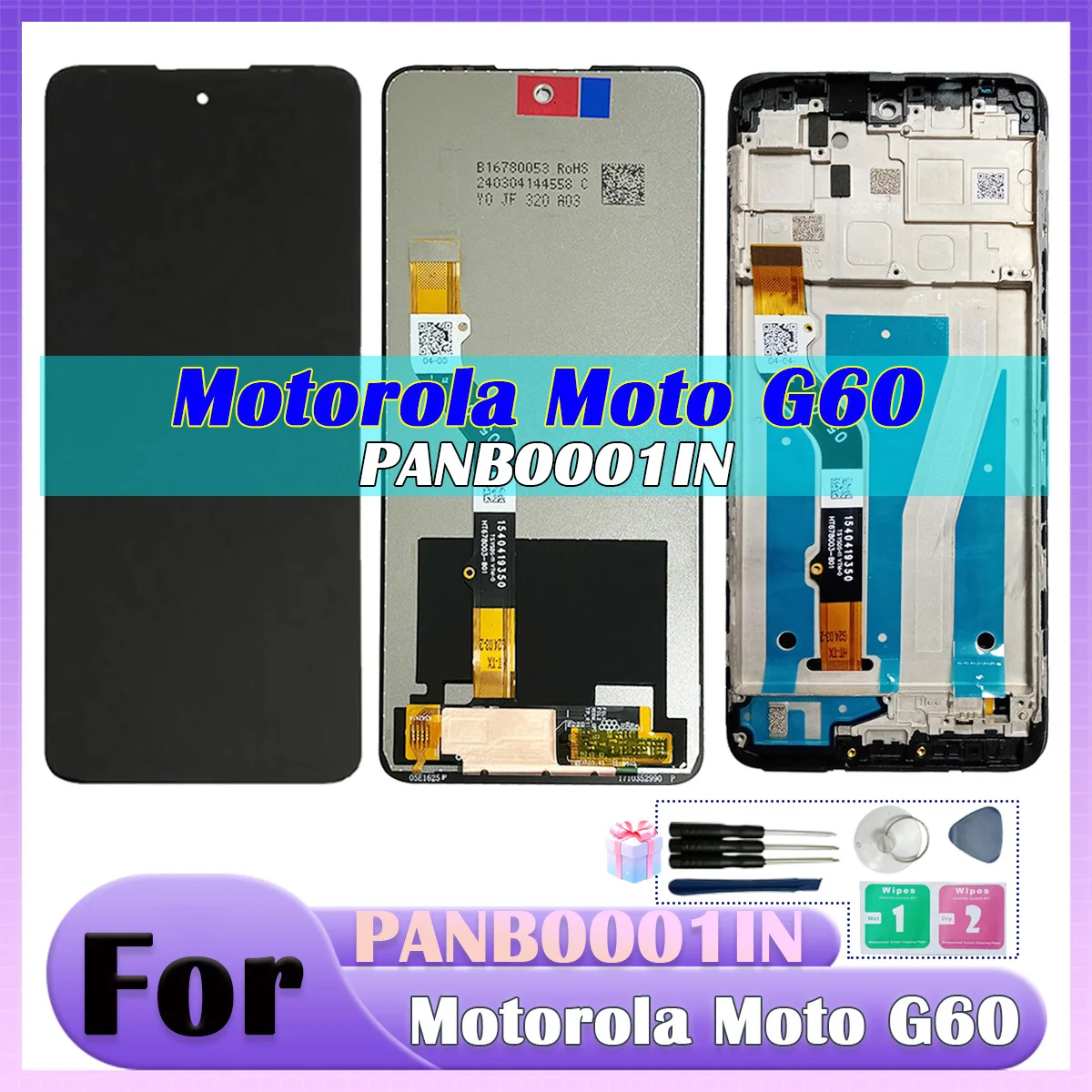 For Motorola Moto G60 LCD Display Touch Screen Replacement 6.8" For Moto G60 PANB0001IN, PANB0013IN, PANB0015IN LCD Replacement
For Motorola Moto G60 LCD Display Touch Screen Replacement 6.8" For Moto G60 PANB0001IN, PANB0013IN, PANB0015IN LCD Replacement