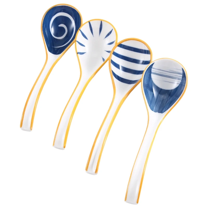 A47U Ceramics Soup Spoons Set of Japanese Soup Spoon Long Handle Soup Spoons for Pho Ramen Noodles Wonton Dumpling Rice
A47U Ceramics Soup Spoons Set of Japanese Soup Spoon Long Handle Soup Spoons for Pho Ramen Noodles Wonton Dumpling Rice