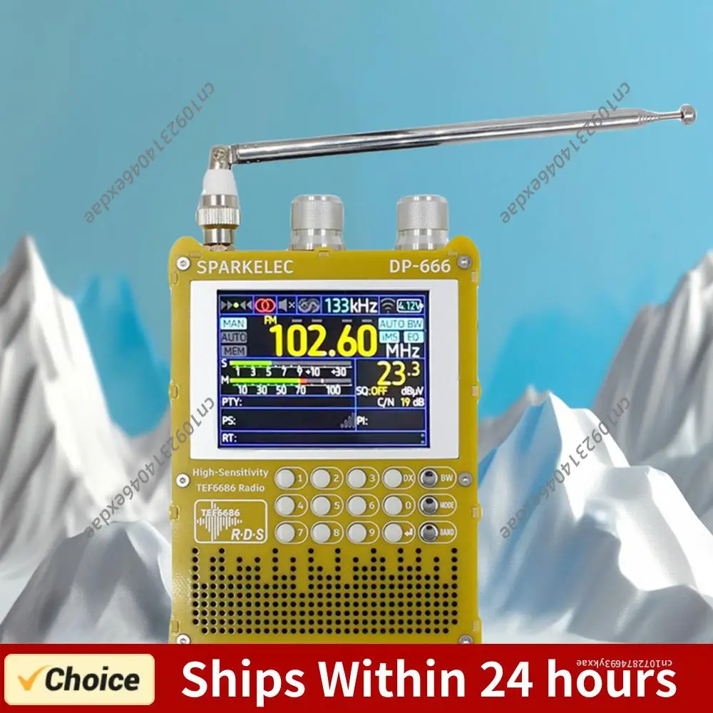 DP-666 TEF6686 Car-Grade Chip High Sensitivity Full Band Radio (FM/LW/MW/SW/0IRT) 2.8-Inch Touch LCD RDS Display 5000mAh Battery
DP-666 TEF6686 Car-Grade Chip High Sensitivity Full Band Radio (FM/LW/MW/SW/0IRT) 2.8-Inch Touch LCD RDS Display 5000mAh Battery