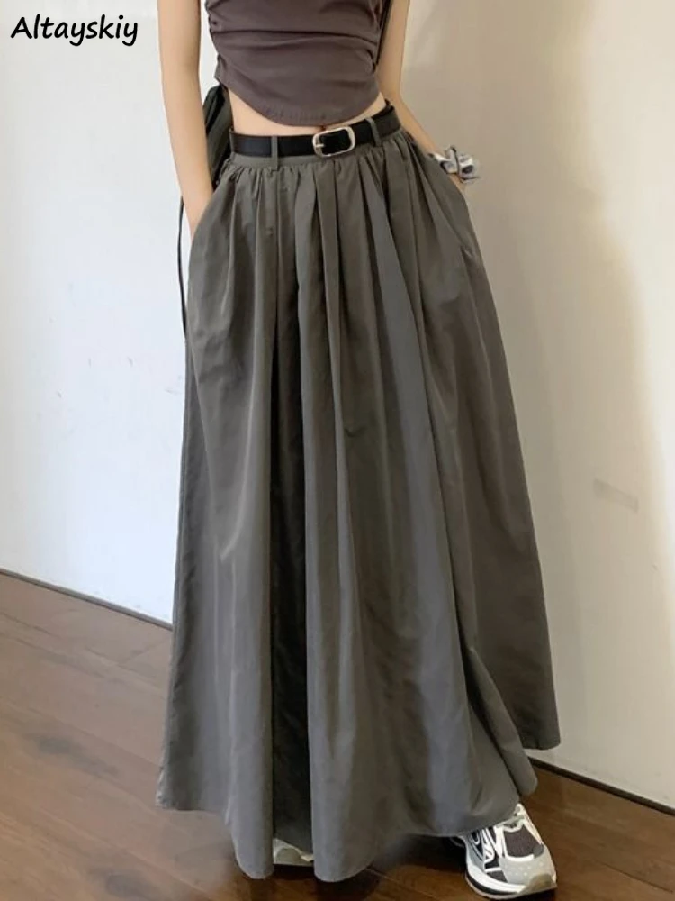 Long Skirts Women Loose Autumn Pleated High Waist Pure Temperament Chic Aesthetic Bottoms Harajuku Leisure Korean Fashion Faldas
Long Skirts Women Loose Autumn Pleated High Waist Pure Temperament Chic Aesthetic Bottoms Harajuku Leisure Korean Fashion Faldas
