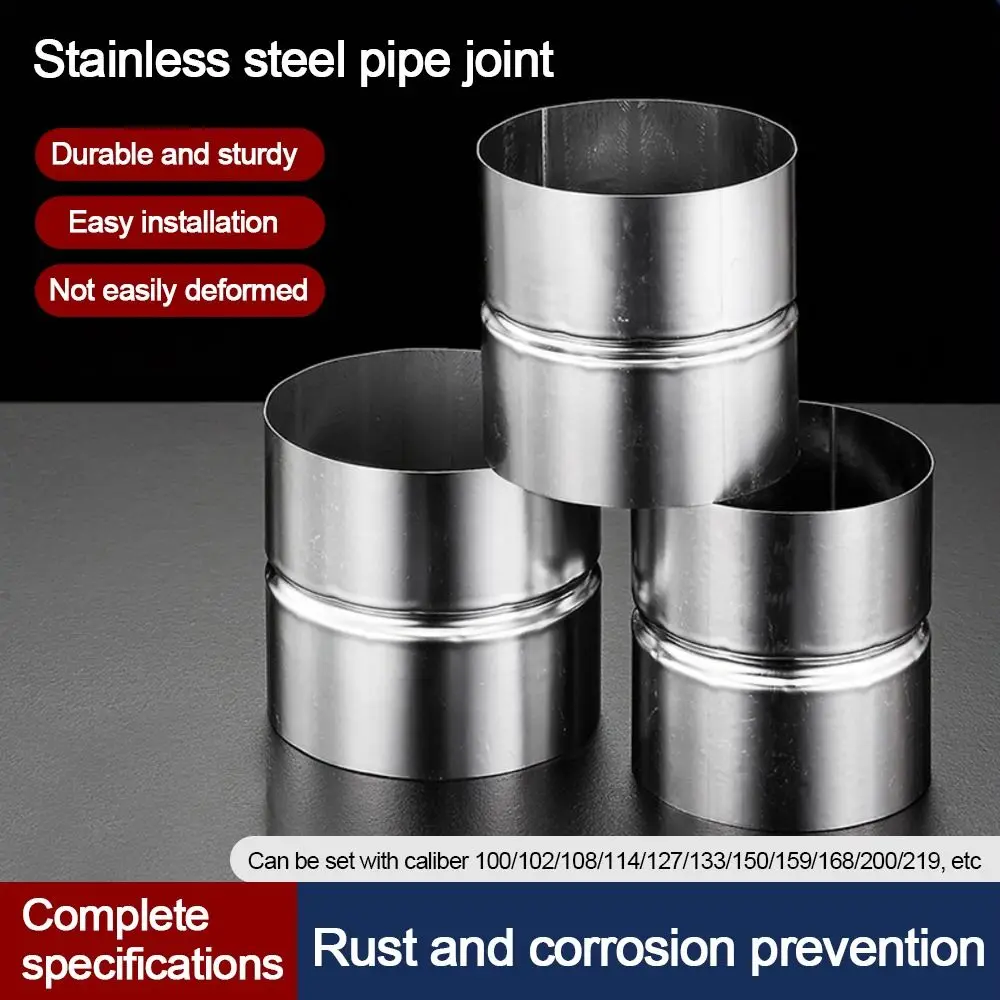 New Stainless Steel Pipe Joint Straight Silver Pipe Fittings Round Extend Connection
New Stainless Steel Pipe Joint Straight Silver Pipe Fittings Round Extend Connection