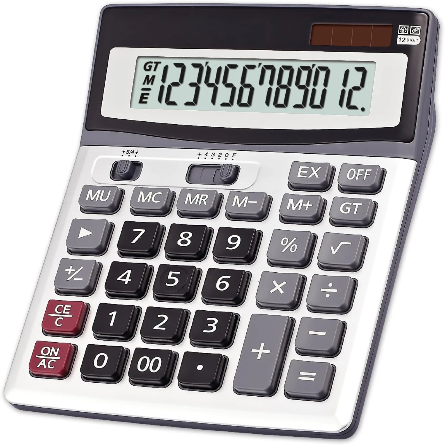 Large Key Calculators Office Desktop Calculator, Dual Power Electronic Calculator Portable 12 Digit Large LCD Display Calculator
Large Key Calculators Office Desktop Calculator, Dual Power Electronic Calculator Portable 12 Digit Large LCD Display Calculator