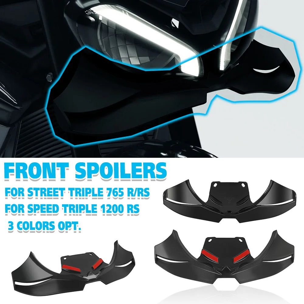 For Street Triple 765 R RS 1200 RS Front Spoiler Lower spoiler lower lip GP WING DOWNFORCE NAKED FRONTAL SPOILERS ACCESSORIES
For Street Triple 765 R RS 1200 RS Front Spoiler Lower spoiler lower lip GP WING DOWNFORCE NAKED FRONTAL SPOILERS ACCESSORIES