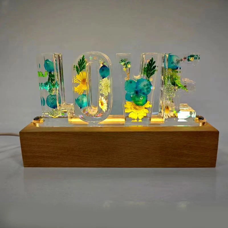 LOVE Flower Specimen Organic Resin Lamp Creative Art Night Light Craft Romance Theme Decoration Table Lamp USB Charging
LOVE Flower Specimen Organic Resin Lamp Creative Art Night Light Craft Romance Theme Decoration Table Lamp USB Charging