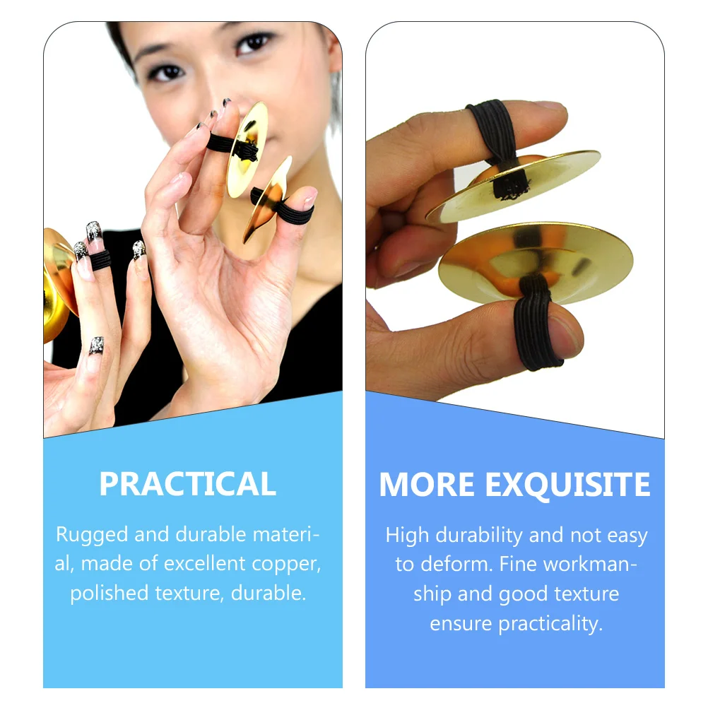 4 pcs Copper Cymbals Finger Instruments for Kids Dancer Party Child Music Parent Interaction Durability Practicality Mini
4 pcs Copper Cymbals Finger Instruments for Kids Dancer Party Child Music Parent Interaction Durability Practicality Mini