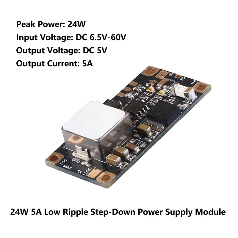 5A DC to DC Converter Module for Automotive Power Systems Drones and Model Aircraft 6.5V-60V Input Flexibility
5A DC to DC Converter Module for Automotive Power Systems Drones and Model Aircraft 6.5V-60V Input Flexibility