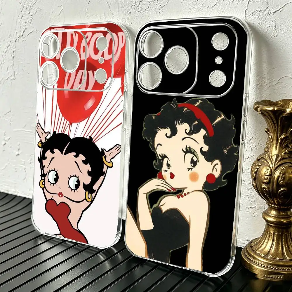B-Betty Cute B-Boops Phone Case For iPhone 17 16 15 14 13 12 11 Mini Pro Max Plus Transparent Cover
B-Betty Cute B-Boops Phone Case For iPhone 17 16 15 14 13 12 11 Mini Pro Max Plus Transparent Cover