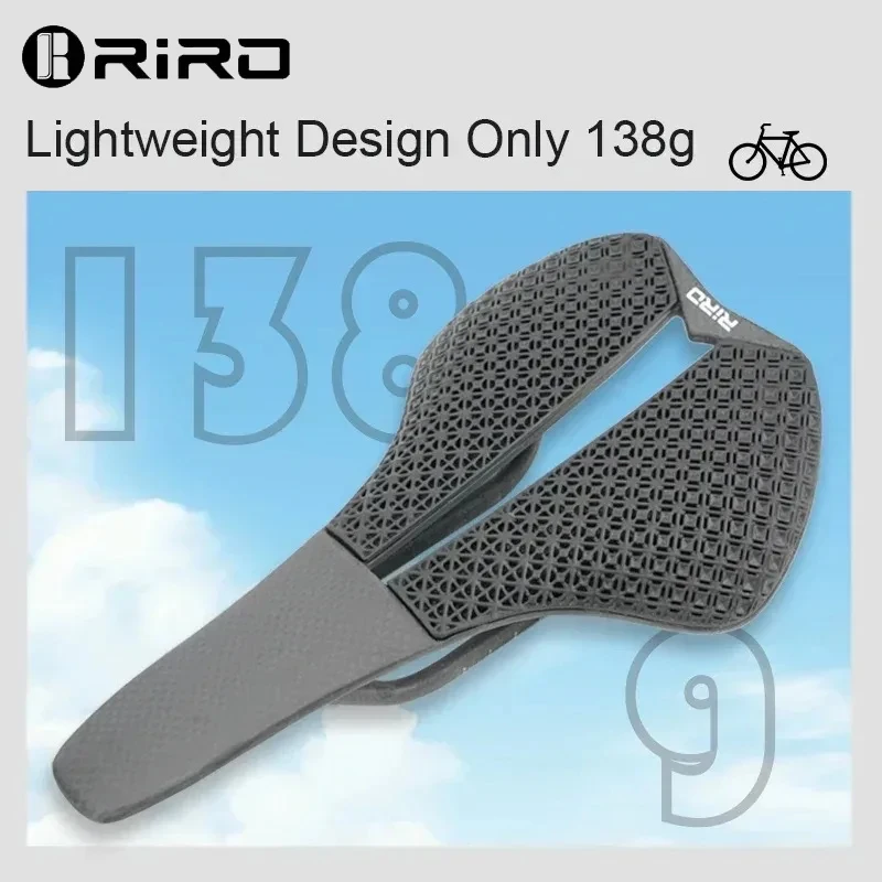 RIRO 3D-Printed Carbon Fiber Bike Saddle - Ultra-Light 138g Comfort Road & Mountain Bikes, Sweat-Resistant Cushion Bicycle Parts
RIRO 3D-Printed Carbon Fiber Bike Saddle - Ultra-Light 138g Comfort Road & Mountain Bikes, Sweat-Resistant Cushion Bicycle Parts