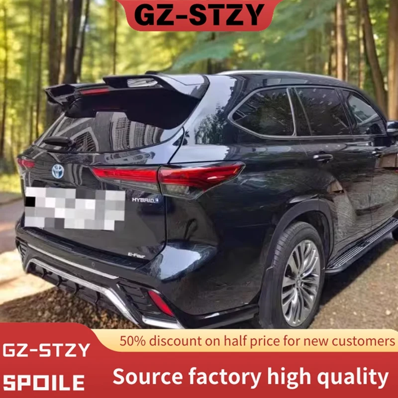For Toyota Highlander 4th Roof Spoiler 2021 2022 2023 2024 ABS Glossy Black/Carbon Look Rear Trunk Wing Car Accessories
For Toyota Highlander 4th Roof Spoiler 2021 2022 2023 2024 ABS Glossy Black/Carbon Look Rear Trunk Wing Car Accessories
