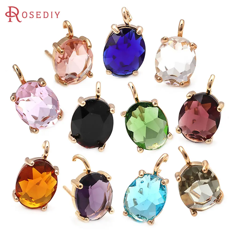 10PCS 18K Gold Color Brass and Glass Oval Stud Earrings Pins Earrings Women's Earrings High Quality Diy Accessories
10PCS 18K Gold Color Brass and Glass Oval Stud Earrings Pins Earrings Women's Earrings High Quality Diy Accessories