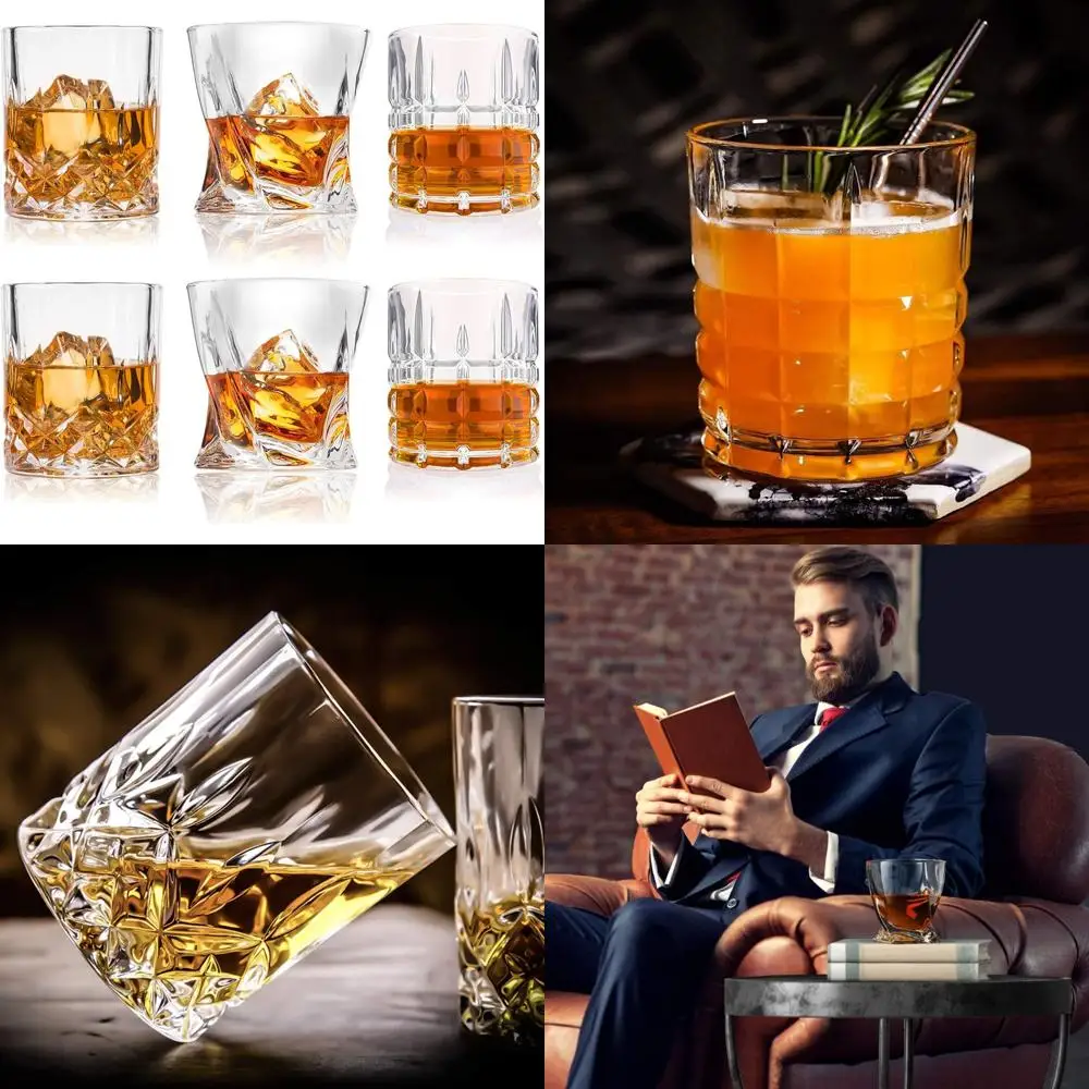 Premium 10, 11 OZ Scotch Glasses - Old Fashioned Whiskey Glasses/Style Glassware for Bourbon/Rum/Bar Tumbler Set of 6 
Premium 10, 11 OZ Scotch Glasses - Old Fashioned Whiskey Glasses/Style Glassware for Bourbon/Rum/Bar Tumbler Set of 6