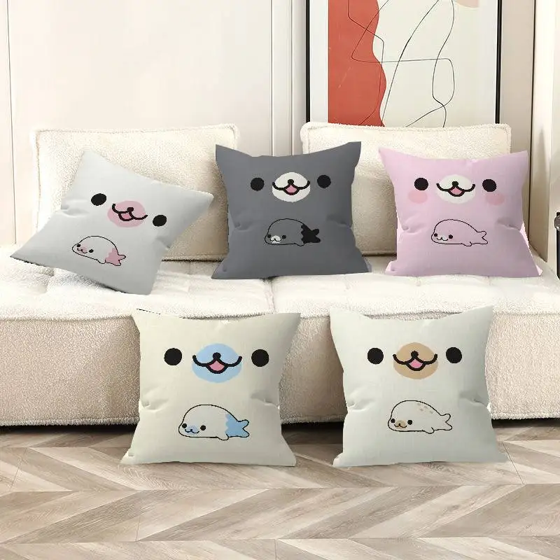 CUTE M-Mamegoma Seal Anime pillow cover sofa cushion cover home room decoration children gift
CUTE M-Mamegoma Seal Anime pillow cover sofa cushion cover home room decoration children gift
