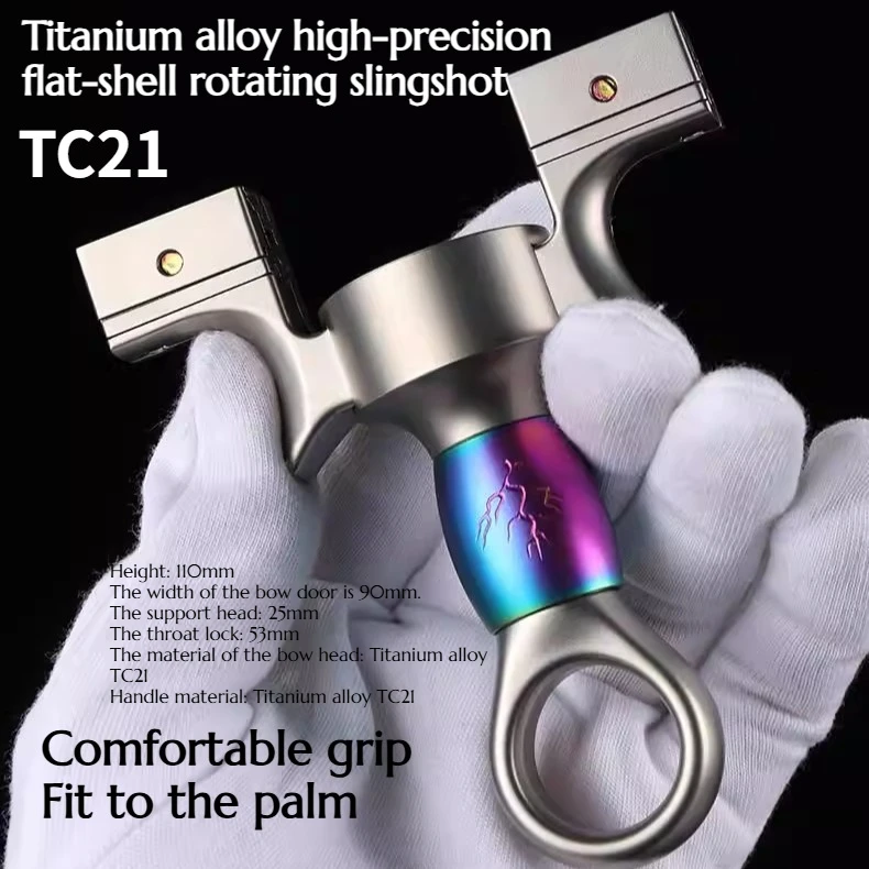 TC21 Titanium Alloy Mobile Bow Gate Rotating Slingshot High-precision Flat Leather Reverse Flat-head Outdoor Hunting Equipment
TC21 Titanium Alloy Mobile Bow Gate Rotating Slingshot High-precision Flat Leather Reverse Flat-head Outdoor Hunting Equipment