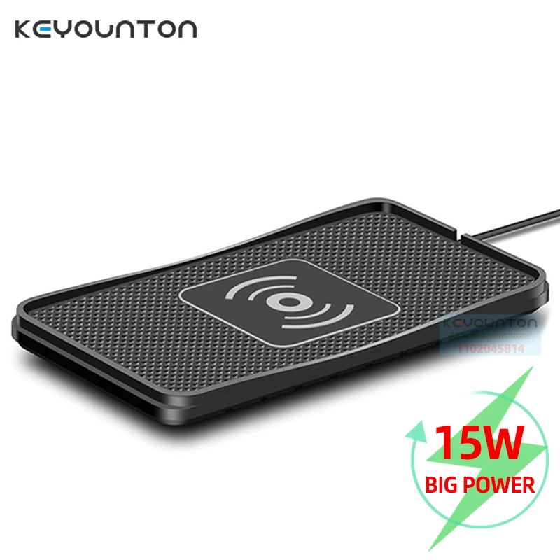 15W Car Wireless Charger Mat Silicone Non-Slip Pad for iPhone 14 13 12 Pro Max Samsung Car Wireless Phone Chargers Fast Charging
15W Car Wireless Charger Mat Silicone Non-Slip Pad for iPhone 14 13 12 Pro Max Samsung Car Wireless Phone Chargers Fast Charging