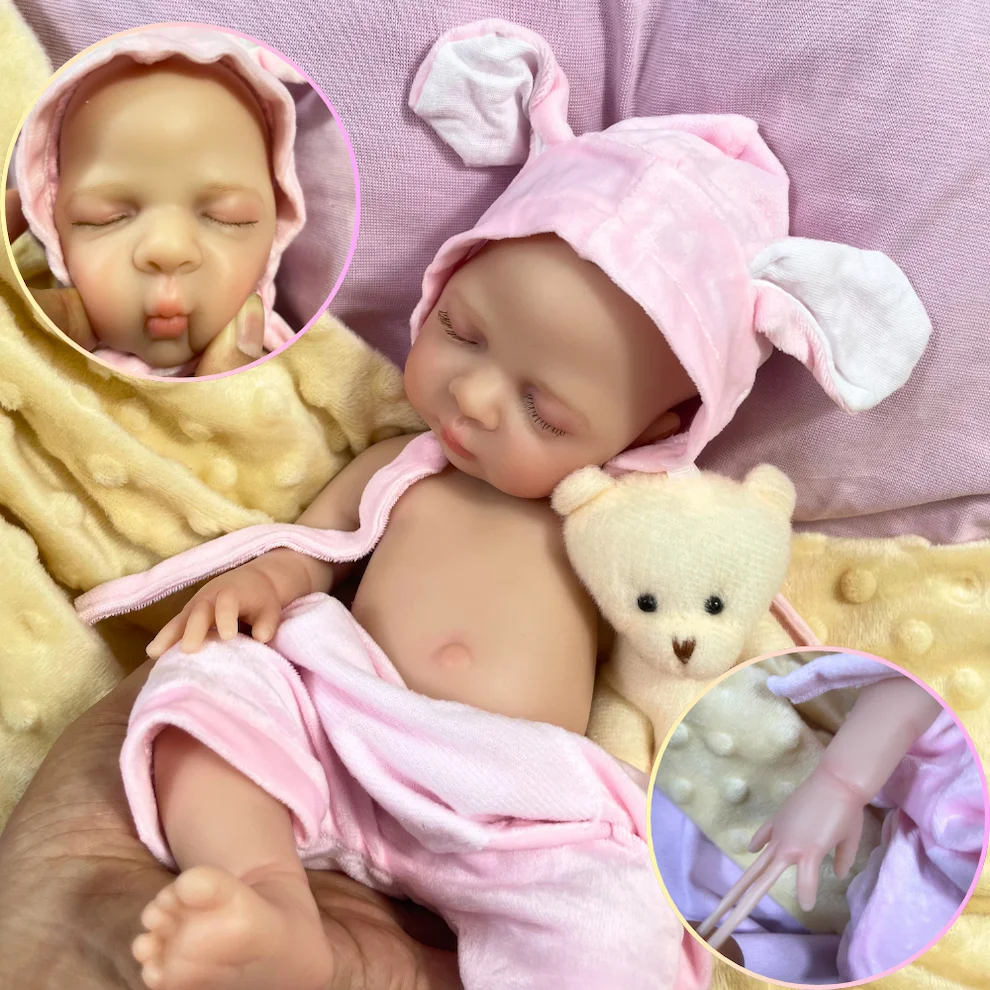 Mini 13 Inch Full Silicone Reborn Baby Doll Luna Girl Washable Body Soft Solid Silicone Doll Birthday Christmas Gift
Mini 13 Inch Full Silicone Reborn Baby Doll Luna Girl Washable Body Soft Solid Silicone Doll Birthday Christmas Gift