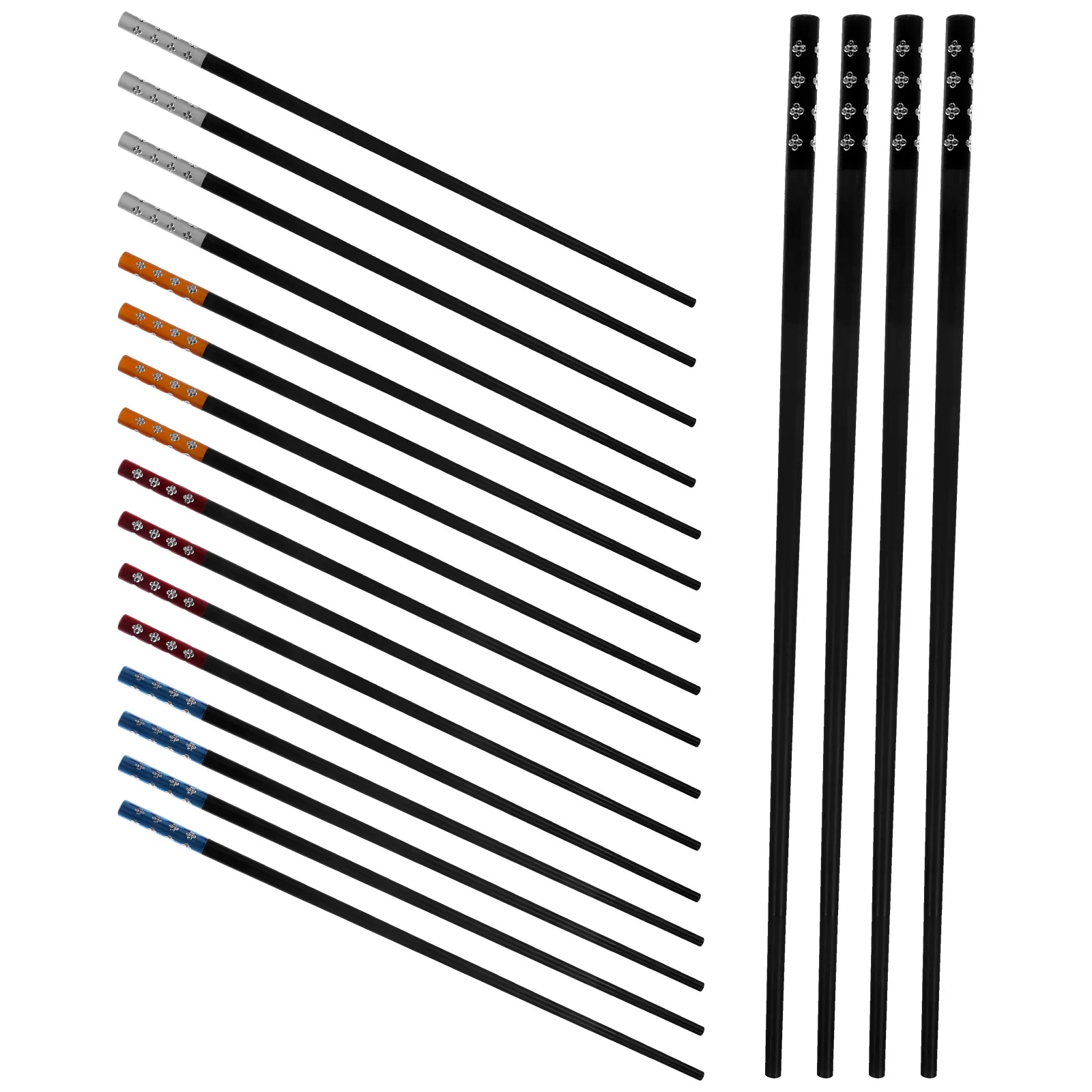 Alloy Chopsticks Chinese Style Reusable Metal Eating Chopsticks Anti-Slip Heat Resistant For Home Hotel Kitchen Noodle
Alloy Chopsticks Chinese Style Reusable Metal Eating Chopsticks Anti-Slip Heat Resistant For Home Hotel Kitchen Noodle