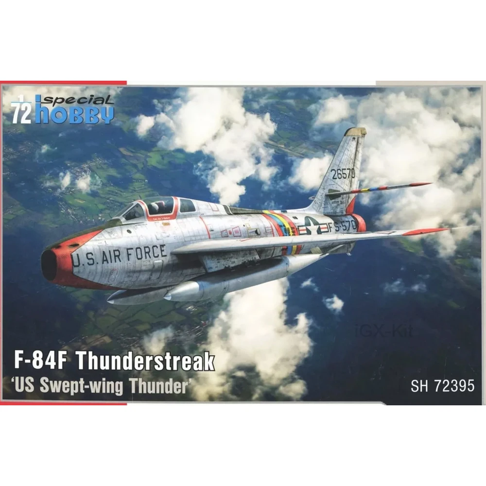 Специальное хобби 72395, масштаб 1/72, США F-84F Thunderstreak Swept-wing Thunder Jet Fighter, игрушка для рукоделия, пластиковая модель, комплект для сборки
Специальное хобби 72395, масштаб 1/72, США F-84F Thunderstreak Swept-wing Thunder Jet Fighter, игрушка для рукоделия, пластиковая модель, комплект для сборки