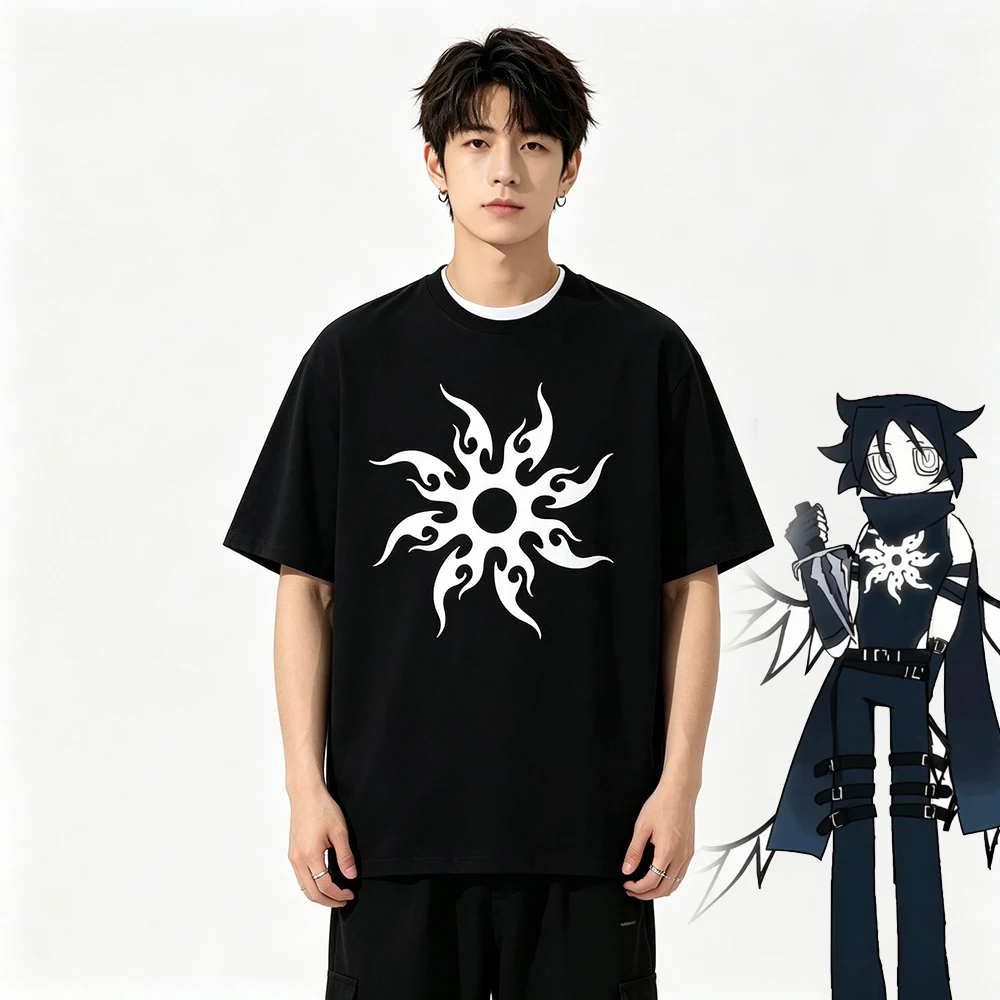 Game Forsaken Two Time Cosplay T-shirt Costume Black Short Sleeves Top Summer Casual Uniform Halloween Clothes
Game Forsaken Two Time Cosplay T-shirt Costume Black Short Sleeves Top Summer Casual Uniform Halloween Clothes