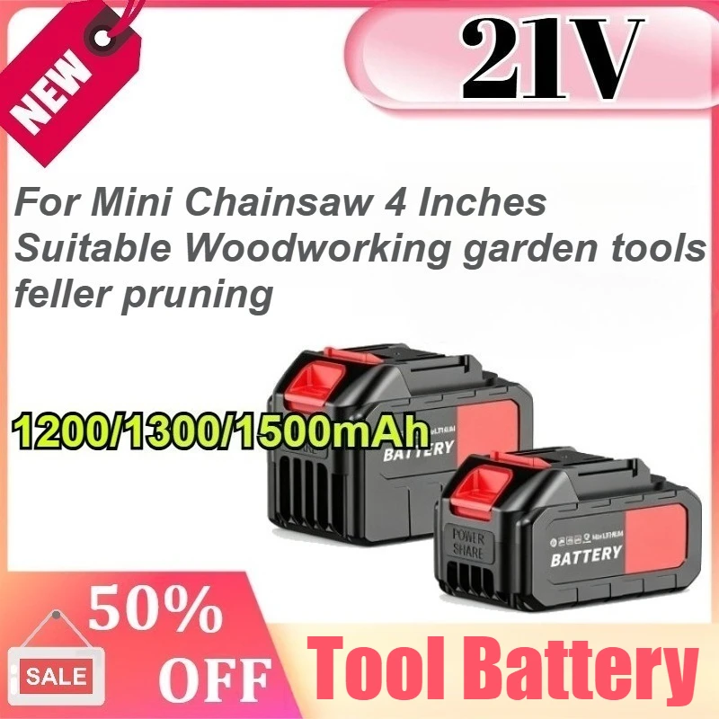 21V 1200/1300/1500mAh for Mini Chainsaw 4 Inches Suitable Woodworking Garden Tools Feller Pruning Chainsaw Battery
21V 1200/1300/1500mAh for Mini Chainsaw 4 Inches Suitable Woodworking Garden Tools Feller Pruning Chainsaw Battery