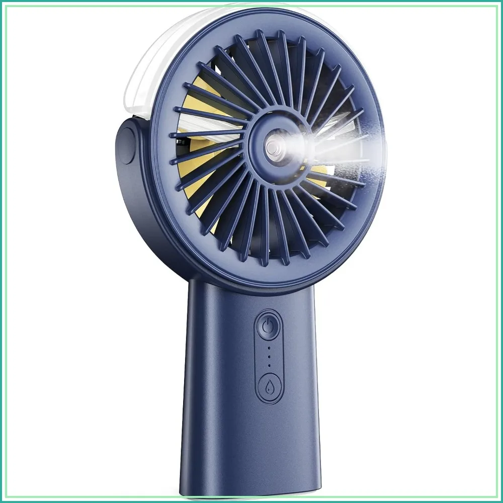 Handheld Misting Fan Portable, 4000mAh Rechargeable, 3 Speeds, 4-15H Runtime, Cool Mist Spray for Travel Home Office
Handheld Misting Fan Portable, 4000mAh Rechargeable, 3 Speeds, 4-15H Runtime, Cool Mist Spray for Travel Home Office