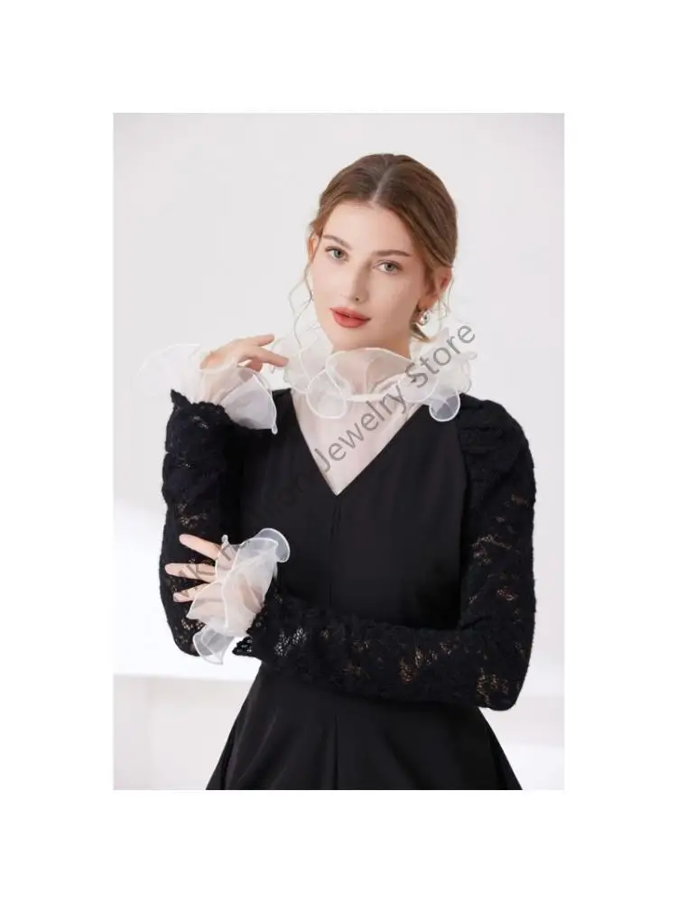 Q6PF Organza Wrist Cuffs Sleeves Decorative Sleeves Armwear For Clothing Enhancer
Q6PF Organza Wrist Cuffs Sleeves Decorative Sleeves Armwear For Clothing Enhancer