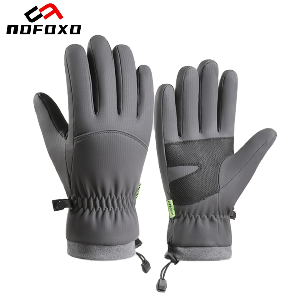 NOFOXO Winter Warm Full Fingers Cycling Gloves Waterproof Ski Touch Screen Fleece Gloves Outdoor Sports Running Motorcycle
NOFOXO Winter Warm Full Fingers Cycling Gloves Waterproof Ski Touch Screen Fleece Gloves Outdoor Sports Running Motorcycle