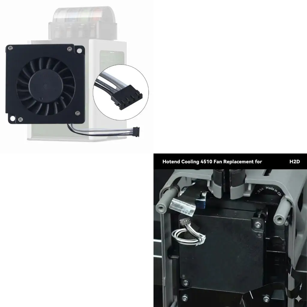 3D Printer Cooling Fan 4510 Brushless Fan Double Ball Bearing for H2D
3D Printer Cooling Fan 4510 Brushless Fan Double Ball Bearing for H2D
