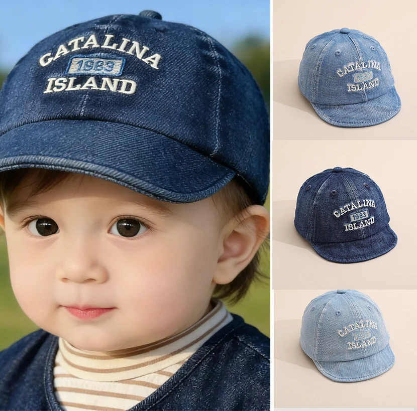 Letter Embroidered Baby Baseball Cap Retro Toddler Boy Girl Denim Cap Summer Soft Brim Kids Sun Visor Hats
Letter Embroidered Baby Baseball Cap Retro Toddler Boy Girl Denim Cap Summer Soft Brim Kids Sun Visor Hats