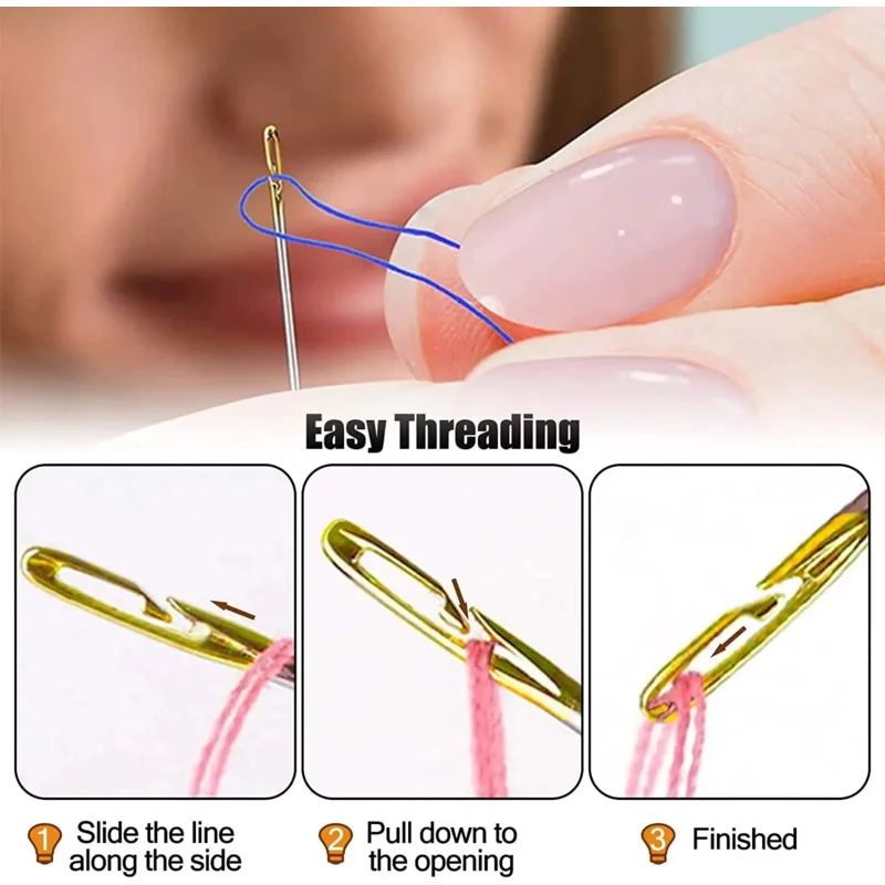12/24/36Pcs Blind Needle Elderly Needle-side Hole Hand Household Sewing Stainless Steel Sewing Needless Threading Diy Jewelry
12/24/36Pcs Blind Needle Elderly Needle-side Hole Hand Household Sewing Stainless Steel Sewing Needless Threading Diy Jewelry
