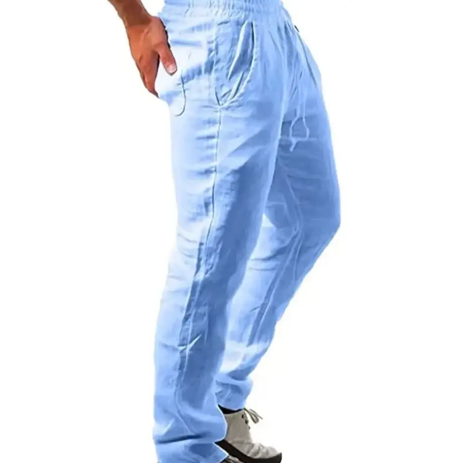 Мужские хлопковые льняные брюки для бега, летние однотонные дышащие льняные брюки, мужские повседневные брюки для фитнеса с эластичной резинкой на талии, хип-хоп
Мужские хлопковые льняные брюки для бега, летние однотонные дышащие льняные брюки, мужские повседневные брюки для фитнеса с эластичной резинкой на талии, хип-хоп