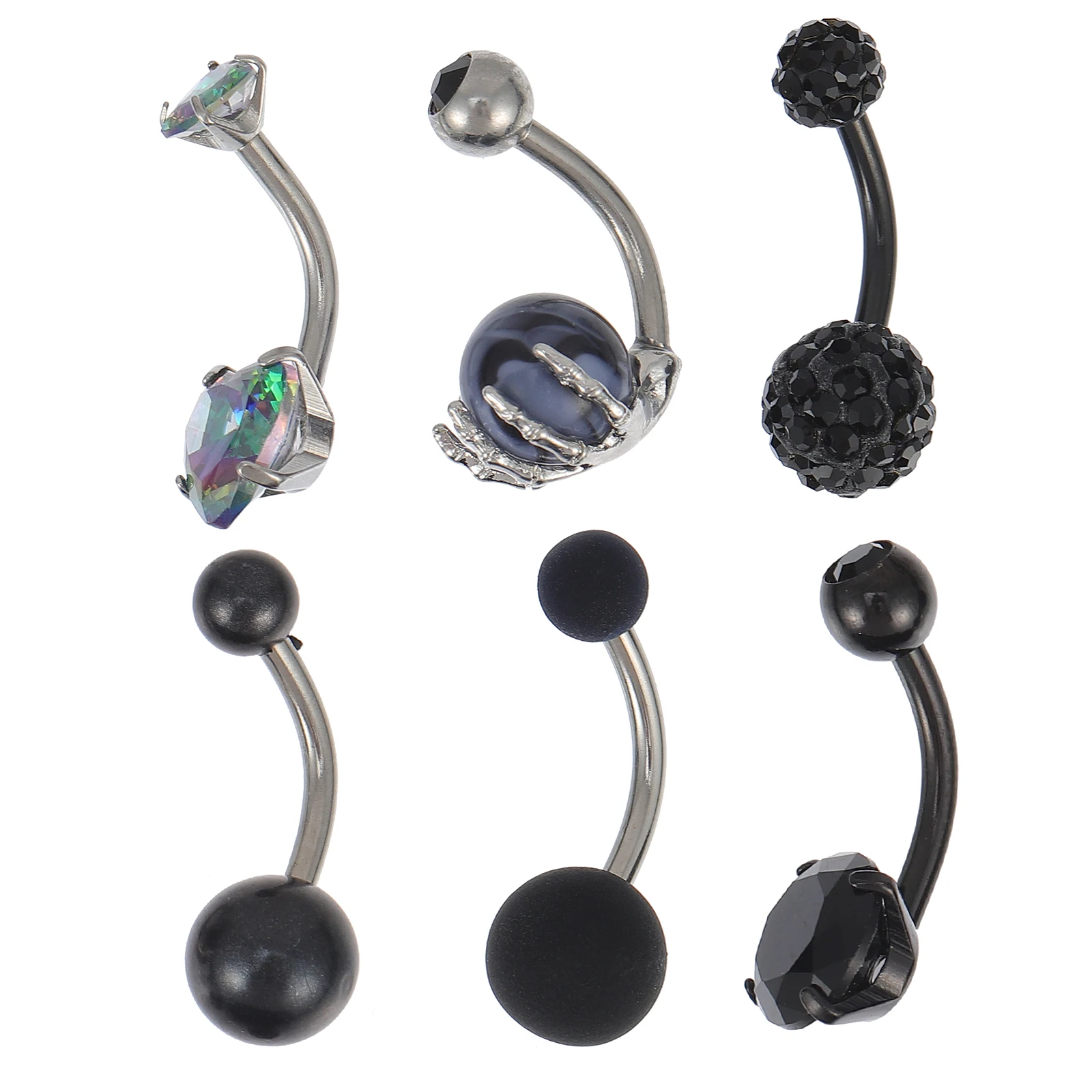 6 Pcs Heart Belly Rings Stainless Steel Navel Piercing Jewelry Comfortable Fashion Unique Body Accessories Perfect
6 Pcs Heart Belly Rings Stainless Steel Navel Piercing Jewelry Comfortable Fashion Unique Body Accessories Perfect