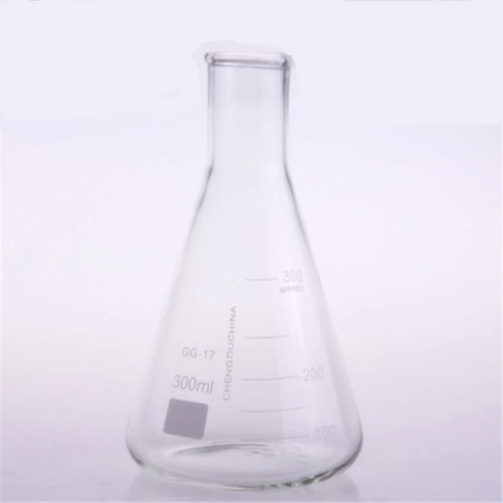 300ml,Glass Erlenmeyer Flask,Glass Conical flask,Narrow Neck ,Laboratory Glassware
300ml,Glass Erlenmeyer Flask,Glass Conical flask,Narrow Neck ,Laboratory Glassware