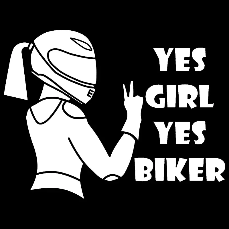 Car Stickers YES GIRL YES BIKER Personalized Stickers Waterproof and Sunscreen PVC 20cm*15cm
Car Stickers YES GIRL YES BIKER Personalized Stickers Waterproof and Sunscreen PVC 20cm*15cm