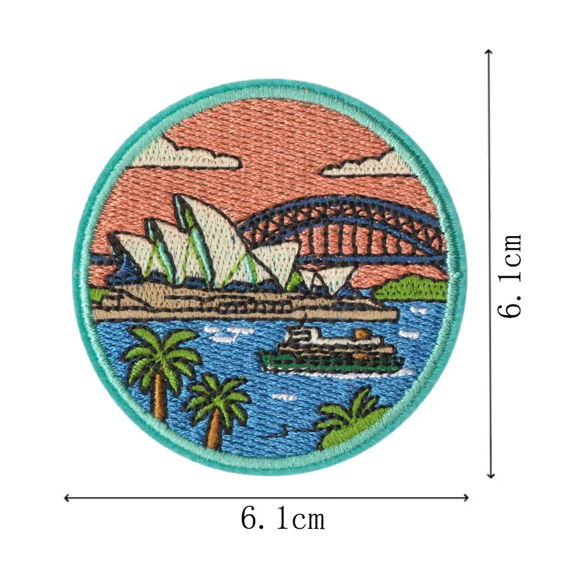 New Arrival City Landmark Sew Embroidered Patches Travel Iron On Badges For DIY Clothing Hat Bag Jeans T-shirt Scarf Decoration
New Arrival City Landmark Sew Embroidered Patches Travel Iron On Badges For DIY Clothing Hat Bag Jeans T-shirt Scarf Decoration