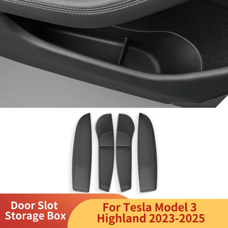 4pcs Door Slot Storage Box for Tesla Model 3 Highland 2023-2025 Door Armrest Umbrella Trash Can TPE Organizer Box Accessories
4pcs Door Slot Storage Box for Tesla Model 3 Highland 2023-2025 Door Armrest Umbrella Trash Can TPE Organizer Box Accessories