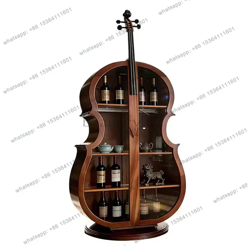 High-end designer cello wine cabinet high-end sense living room art light luxury wine cabinet
High-end designer cello wine cabinet high-end sense living room art light luxury wine cabinet
