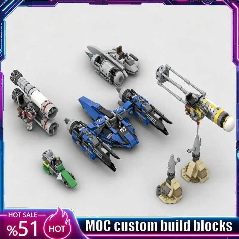 1225PCS Space Racing Bundle MOC Sci-Fi Vehicle Model Custom Puzzle Blocks DIY Assembly Educational Toy Gifts Collection Display
1225PCS Space Racing Bundle MOC Sci-Fi Vehicle Model Custom Puzzle Blocks DIY Assembly Educational Toy Gifts Collection Display