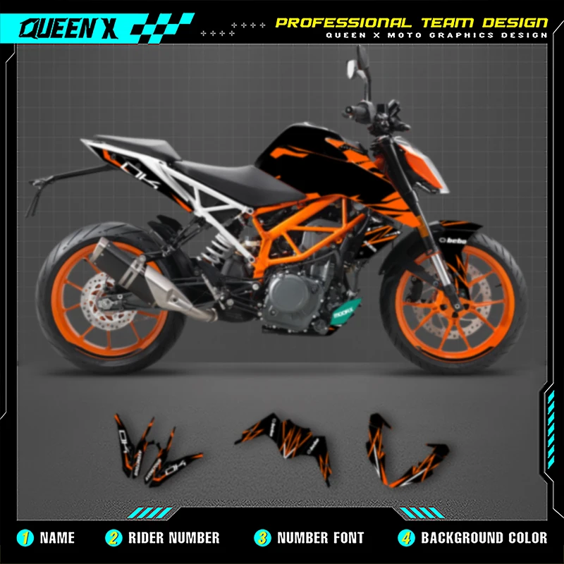Queen X MOTOR Graphics Decals Stickers Kits For KTM DUKE390 125 2017 2018-2020 Motorcycle Accessories Numer Name Custom 011
Queen X MOTOR Graphics Decals Stickers Kits For KTM DUKE390 125 2017 2018-2020 Motorcycle Accessories Numer Name Custom 011