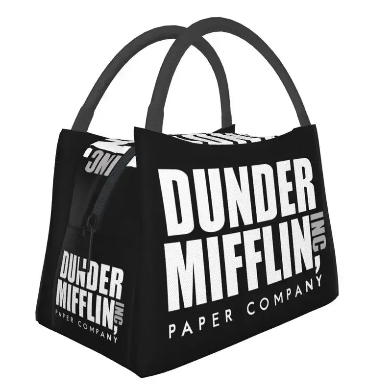 Офисное ТВ-шоу Dunder Mifflin Paper Company Сумка для обеда Женский холодильник Термоизолированный ланч-бокс для школьной работы Сумки для пикника
Офисное ТВ-шоу Dunder Mifflin Paper Company Сумка для обеда Женский холодильник Термоизолированный ланч-бокс для школьной работы Сумки для пикника