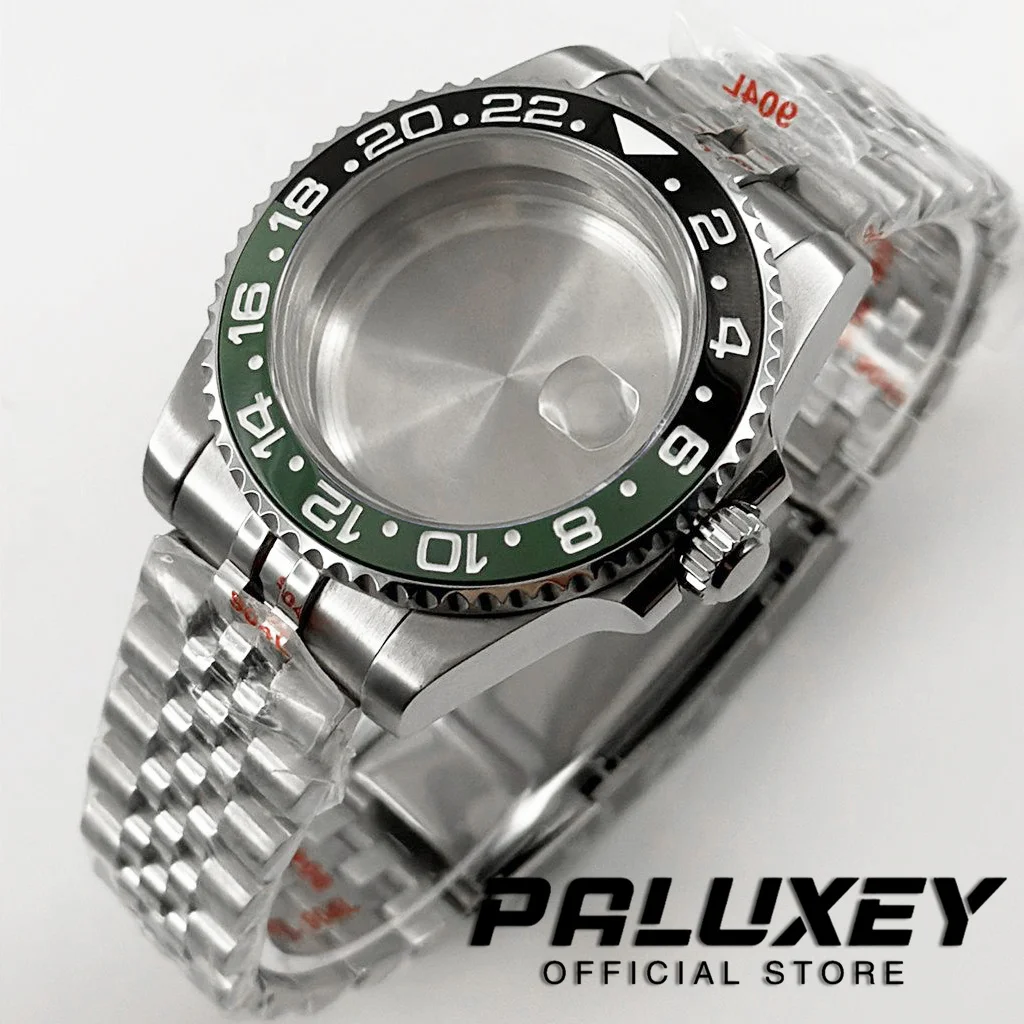 40MM SUB Black Green GMT Creamic Bezel NH35 Watch Case Parts Sapphire Crystal For NH34 NH35 NH36 NH38 NH70 NH72 ETA2824 Movement
40MM SUB Black Green GMT Creamic Bezel NH35 Watch Case Parts Sapphire Crystal For NH34 NH35 NH36 NH38 NH70 NH72 ETA2824 Movement