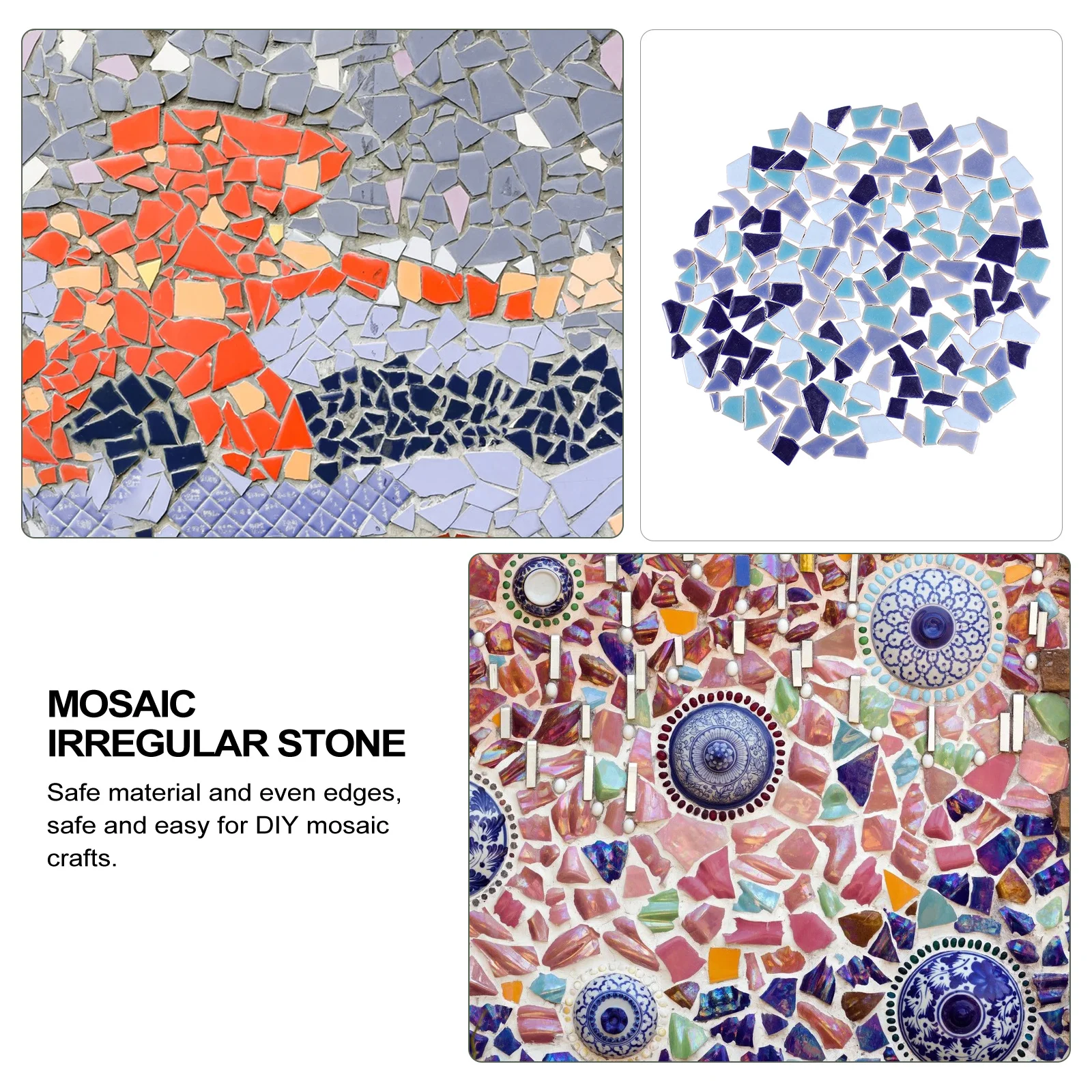 DIY Mosaic Ceramic Tile 200g Colorful Irregular Pieces Creative Crafting Tiles Decorative Art Ceramic Tile Irregular Stone
DIY Mosaic Ceramic Tile 200g Colorful Irregular Pieces Creative Crafting Tiles Decorative Art Ceramic Tile Irregular Stone