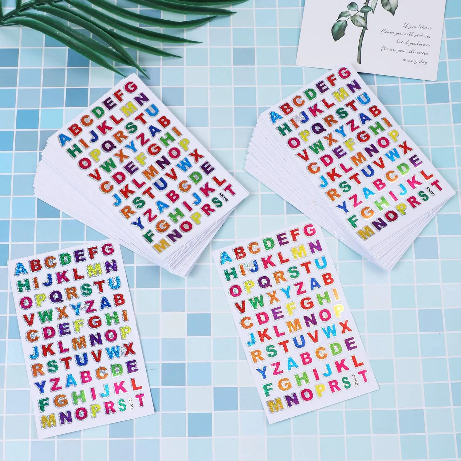 10 Laser Flash Colored Letter Stickers For Children'S Clip Decoration Self-Adhesive 24 Letter Stickers
10 Laser Flash Colored Letter Stickers For Children'S Clip Decoration Self-Adhesive 24 Letter Stickers