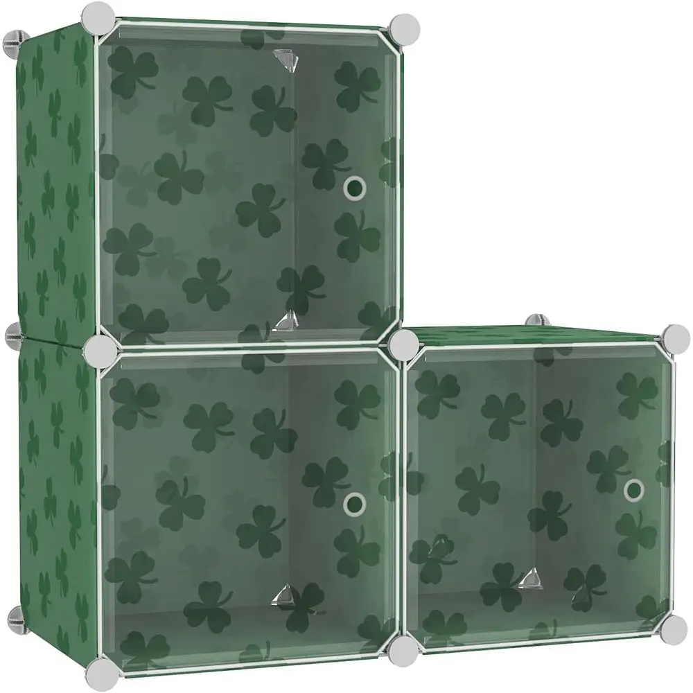 3-Cube Storage Organizer, DIY Plastic Shelving for Books, Clothes, Ideal for Bedroom, Living Room, Green
3-Cube Storage Organizer, DIY Plastic Shelving for Books, Clothes, Ideal for Bedroom, Living Room, Green