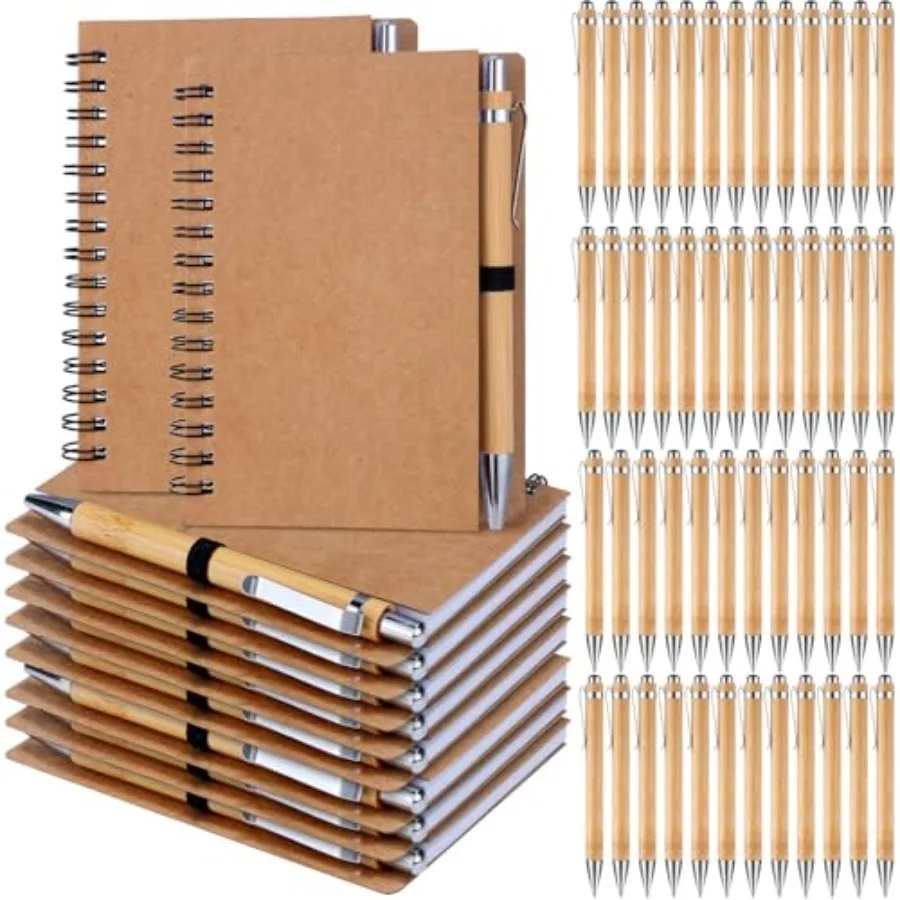 Set Notebook with Pen Bulk Appreciation Gifts Spiral Kraft Pocket Notebooks Lined Journal with Pen Set Thank You Gifts for Empl
Set Notebook with Pen Bulk Appreciation Gifts Spiral Kraft Pocket Notebooks Lined Journal with Pen Set Thank You Gifts for Empl