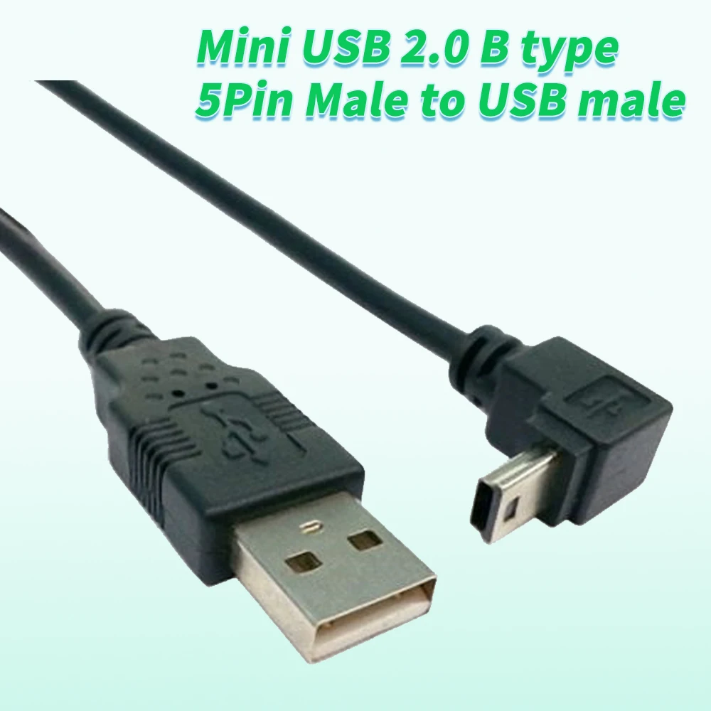 Вниз Угловой 90 градусов Mini USB 2,0 B Тип 5Pin штекер к USB штекер Дата-кабель 0,5 м 50 см
Вниз Угловой 90 градусов Mini USB 2,0 B Тип 5Pin штекер к USB штекер Дата-кабель 0,5 м 50 см