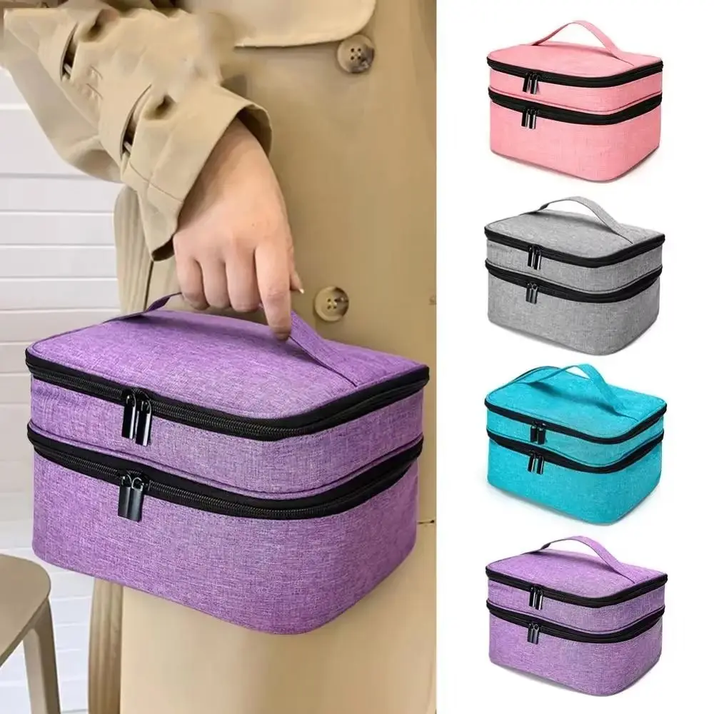 30 Bottles Nail Polish Storage Bag Double-Layer Multifunctional Nail Varnish Holder Portable Nail Polish Carrying Case
30 Bottles Nail Polish Storage Bag Double-Layer Multifunctional Nail Varnish Holder Portable Nail Polish Carrying Case