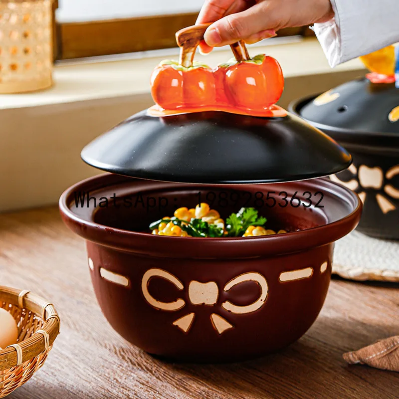 SG persimmon Ruyi open flame casserole household ceramic heat-resistant casserole high value housewarming gift gas
SG persimmon Ruyi open flame casserole household ceramic heat-resistant casserole high value housewarming gift gas